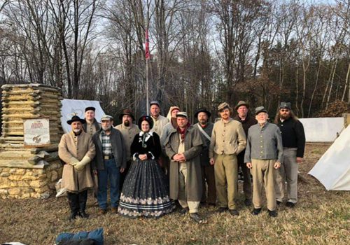 Living History at White Oak Museum, Stafford VA  - Dec 2018